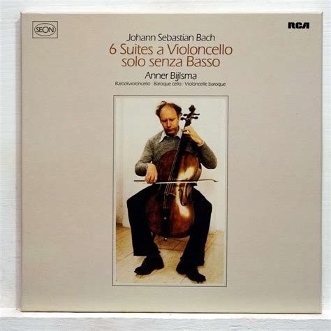 Js Bach 6 Suites For Cello Solo By Anner Bijlsma Lp Box Set With