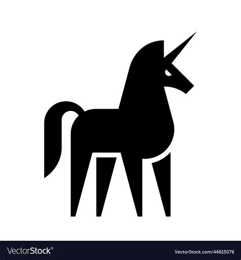 Unicorn Logo Royalty Free Vector Image Vectorstock
