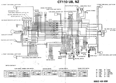 No spark to the plugs or points 1972 honda cb 350 i did install new coils and condenser now i am not. Honda Ct110 Wiring Diagram