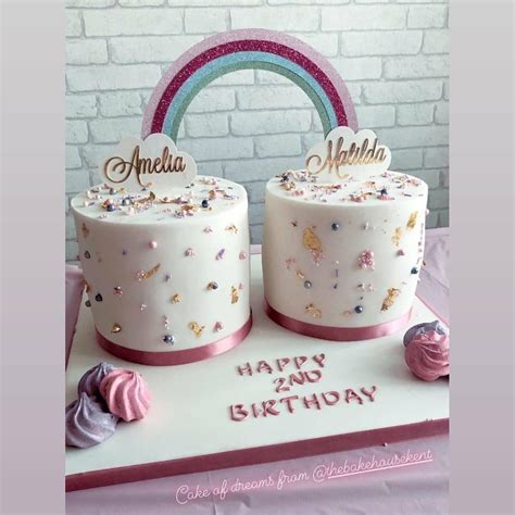 Girls Nd Birthday Cake Sweet Birthday Cake Butterfly Birthday Cakes