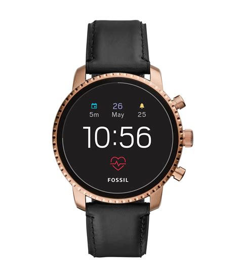 Fossil has come out with many series of smartwatches, all of which come in many different colors and style choices. Fossil - Smartwatch GEN 4 Explorist HR - Piel - Negro/Rosa