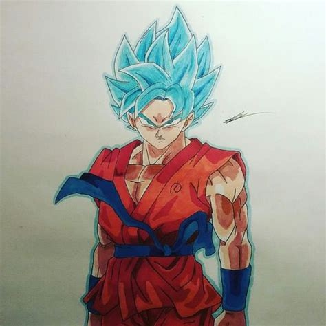 Drawing goku super saiyan 2 ssj 2 dragon ball z youtube. "Whats this? Super Saiyan with Blue hair dye?" Super ...