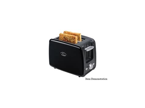 Oster 006346 000 000 Black 2 Slice Retractable Cord Toaster
