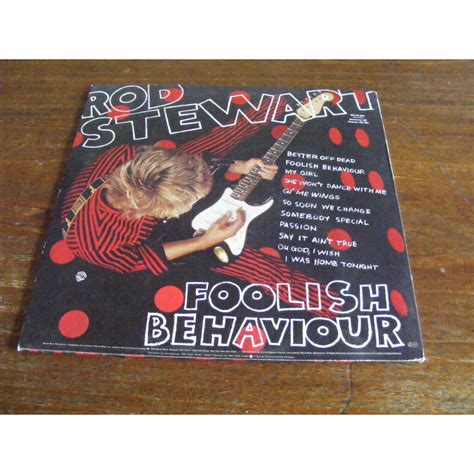 Foolish Behaviour By Rod Stewart Lp With Valou Ref