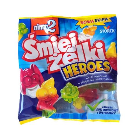 Żelki ŚmiejŻelki Heroes Owocowe Nimm2 90g 11861205013 Allegropl