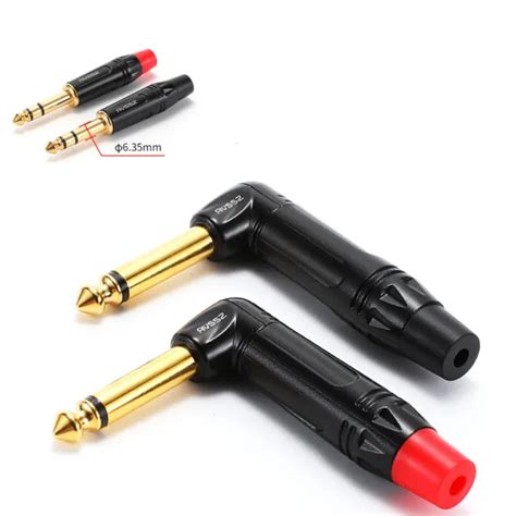 Audio Cable Plugs Jacks 635 14 Trs Stereo Ts Microphone Adapter Male