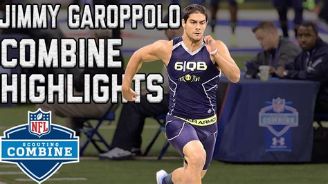 Jimmy Garoppolos 2014 Scouting Combine Workout Nfl Highlights Youtube