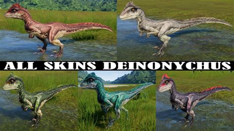 All Skins Deinonychus Jurassic World Evolution Youtube
