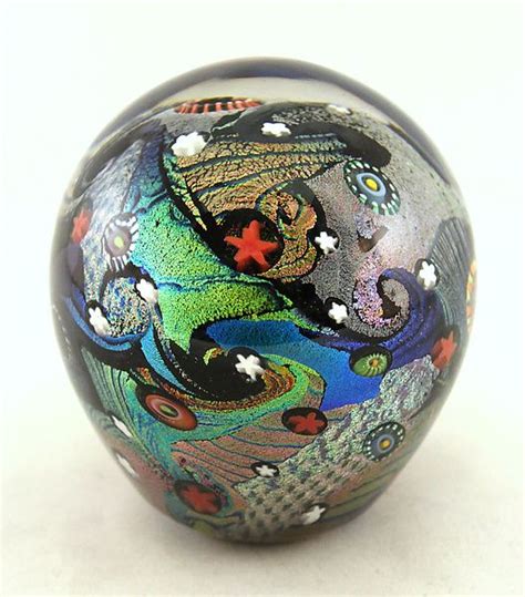 Cosmic Paperweight By Ken Hanson And Ingrid Hanson Art Glass Paperweight Glass Paperweights