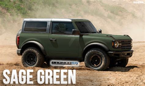Sage Green Military Green 6th Gen Bronco Imagined Bronco6g 2021