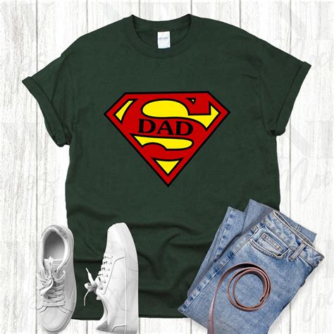 Super Dad Shirt Superhero Dad T Shirt Fathers Day Shirt Etsy