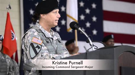 Kristine Purnell Command Sergeant Major Change Of Command Youtube