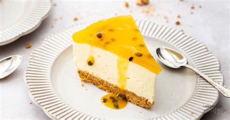 No Bake Passionfruit Cheesecake Sugar Salt Magic