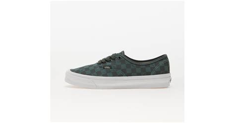Vans Og Authentic Lx Vault Checkerboard Olive In Green Lyst