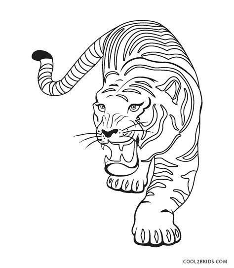 Desenhos De Tigres Para Colorir E Imprimir Pdmrea