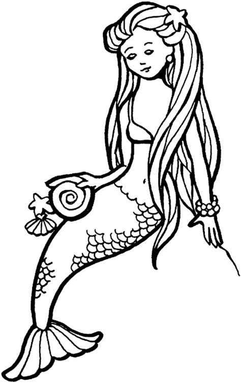 Coloring Pages Of Mermaids Coloring Home