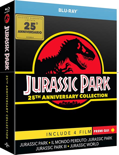 Jurassic Park 25th Anniversary Collection 4 Blu Ray Import Amazonfr