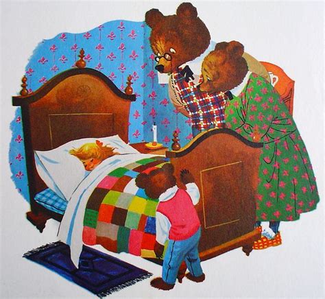 Goldilocks And The 3 Bears Fairytale Illustration Goldilocks And The