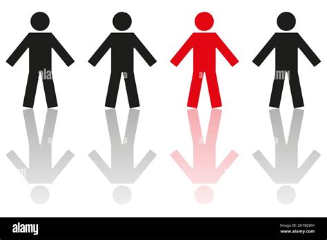 Crowd With One Person Standing Out Stock Vector Images Alamy