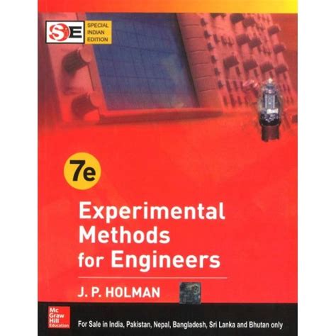 Buy Experimental Methods For Engineers By Jp Holman Online At Lowest