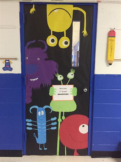 Pin By Stacy Cowart On School Monster Theme Halloween Classroom