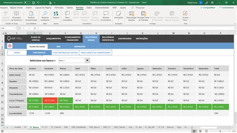 Planilha De Controle Financeiro Completo Em Excel 40 Planilhas Em Excel
