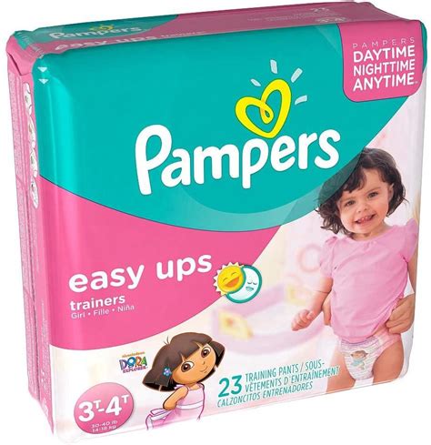 Pampers Easy Ups Diapers For Girls Jumbo Pack Size 3t 4t 23 Count