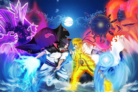 Naruto Vs Sasuke Naruto Shippuden Anime Poster My Hot