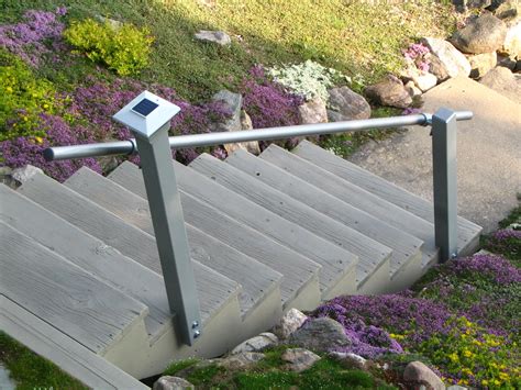 Compatible with outdoor steps, indoor steps, concrete steps, natural stone steps, wood decks, and composite decks. Cottage Handrails - Project - Simplified Building ...