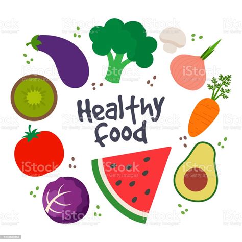 Healthy Food Poster Stock Illustration Download Image Now Istock