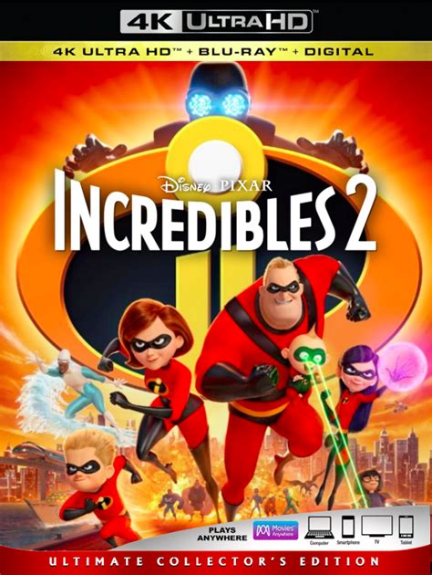 Incredibles 2 Blu Ray Cover Fan Art By Disneynerd96 On Deviantart