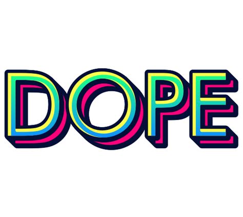 Dope Cool Graffiti Text Wall Decal Tenstickers