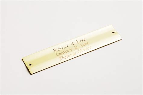 Chelsea Curved Brass Engraving Plate 85