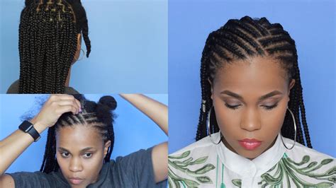 Vacation hair care tip #5: Cornrows x Box Braids: Fun Vacation Hairstyle - YouTube