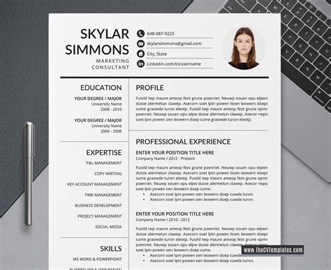 Check spelling or type a new query. Unlimited Download Professional CV Template for Job ...