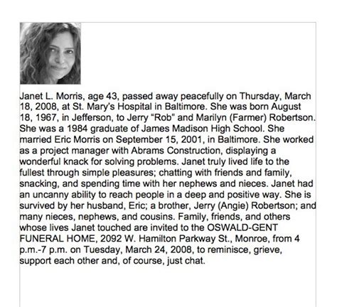 25 Obituary Templates And Samples Templatelab