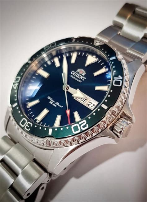 Orient Mako 3 Green Dial One Month Old Upgraded Crystal