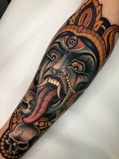 Traditional rhino head alligator tattoo on forearm Top 250 best Neo Traditional tattoos of 2019 | Tattoodo ...