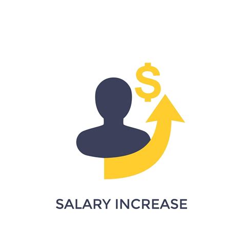 Salary Increase Icon On White 2929008 Vector Art At Vecteezy