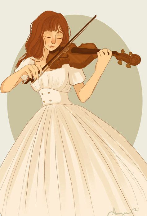 Girl And Her Violin By Dream