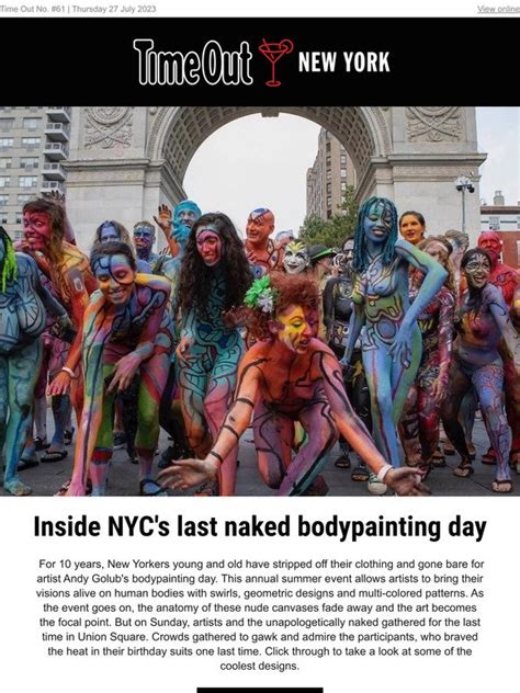 Time Out Stunning Photos From Nyc S Final Naked Bodypainting Day