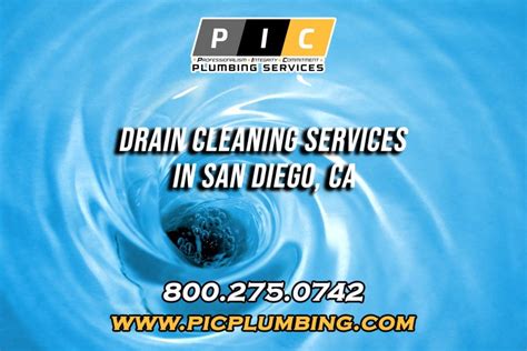 Drain Cleaning Service In San Diego Ca Pic Plumbing Services San