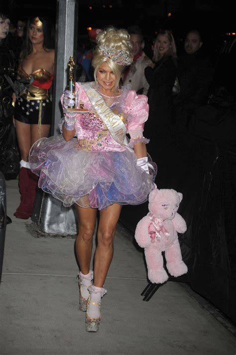 fergie arriving the heidi klum s 12th annual halloween party at penthous in new york city