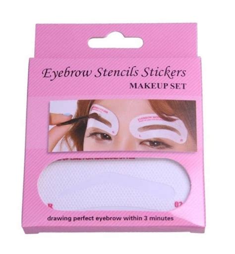 Eyebrow Stencil Sticker Set Draw Perfect Eyebrows In 3 Minutes Or Less