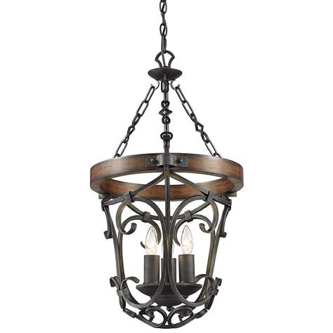 Get great deals on ebay! Madera 16 1/2" Wide Black Iron Hand-Forged Pendant ...