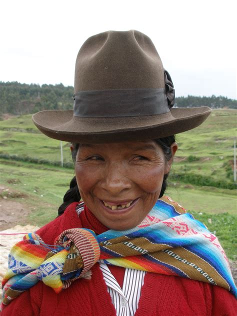 Peru Woman Peruvian People Peruvian Women Diverse People Travel Health Human Canvas Smile