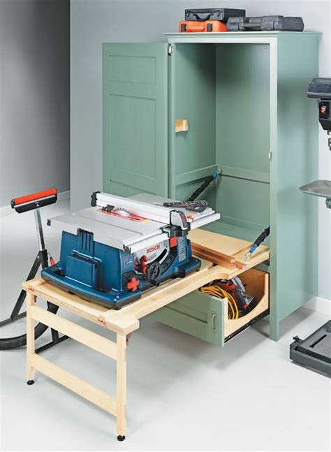 Cabinet saw vs table saw. Drop-Down Table Saw Cabinet | Woodworking Project ...