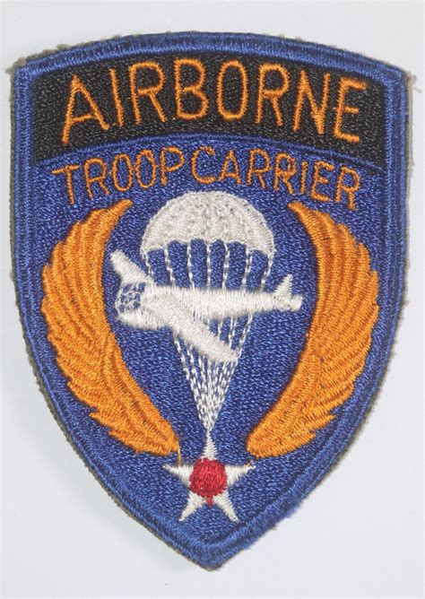 Original Us Ww2 American Airborne Troop Carrier Patch 1 Butlers