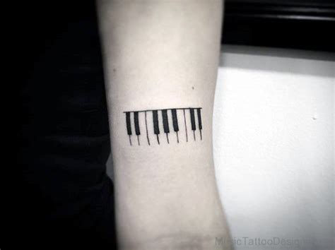 80 Stylish Piano keys Tattoos