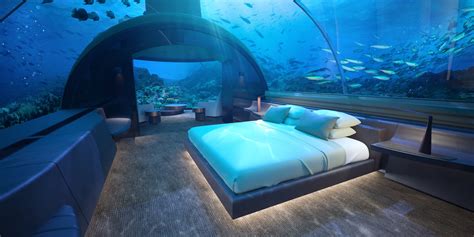 Photos Worlds First Glass Underwater Hotel Suite At Conrad Maldives
